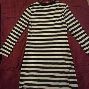 Striped Black and White Dress